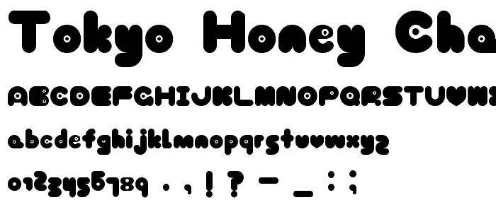 Tokyo Honey Chan font